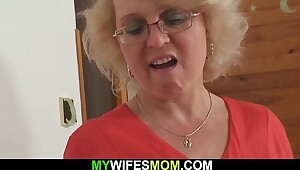 Angry m. - in law fucks him
