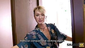 SHAME4K. Guy realizes reverie about having sex with mature neighbor