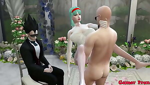 Dragon Ball Porn Epi 24 Hermosa Esposa Recien Casada en su Boda le toman fotos eroticas al frente de su Marido Cornudo follada por el Viejo Netorare Hentai